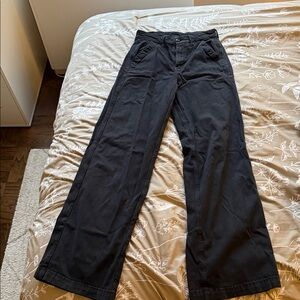 Black Wide-Leg Jeans/Pants